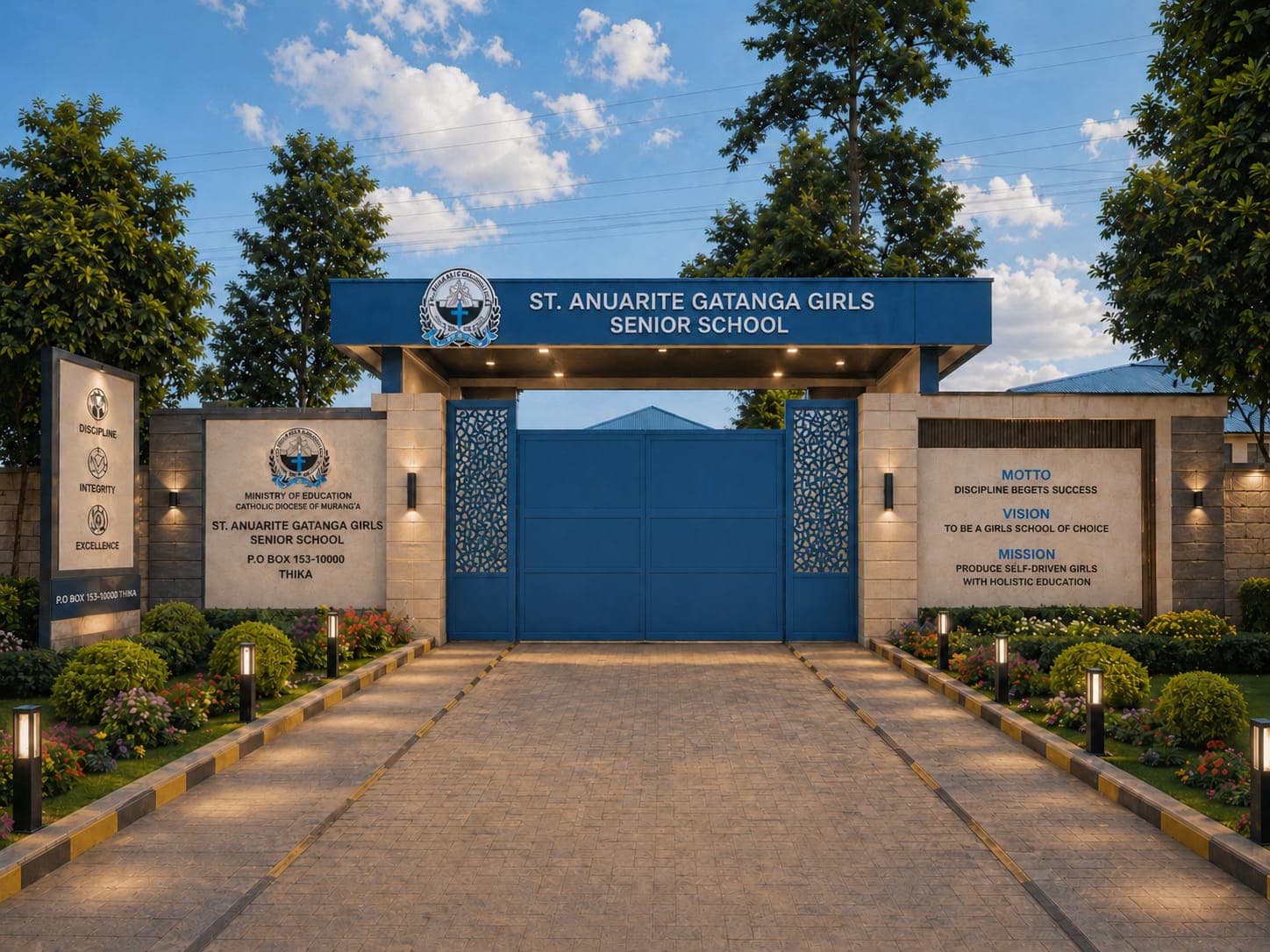 ST. ANUARITE GATANGA GIRLS SENIOR SCHOOL entrance